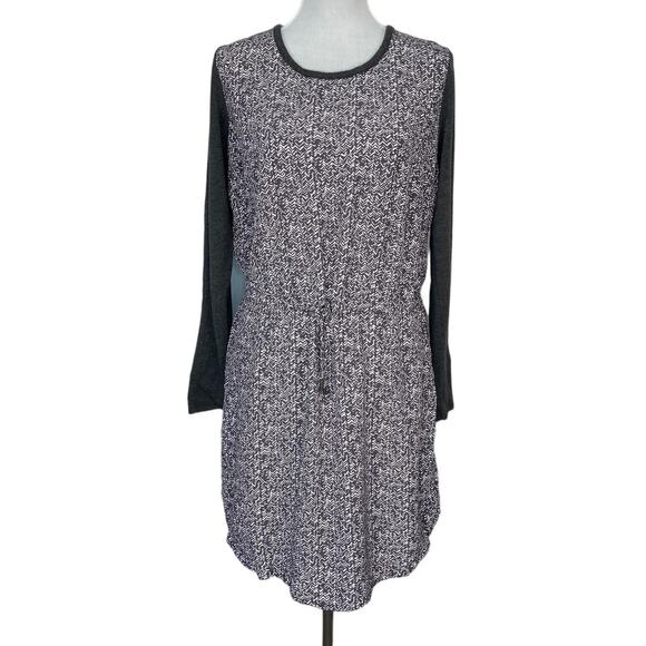 LOU & GREY Shift Dress - Tie Waist Gray - Signature Softwear - Size Medium - Picture 1 of 5